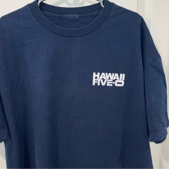 Hawaii Five-O Hawaii 5 0 Navy Blue Cotton graphic T-Shirt Adult size 2XL - Picture 2 of 7